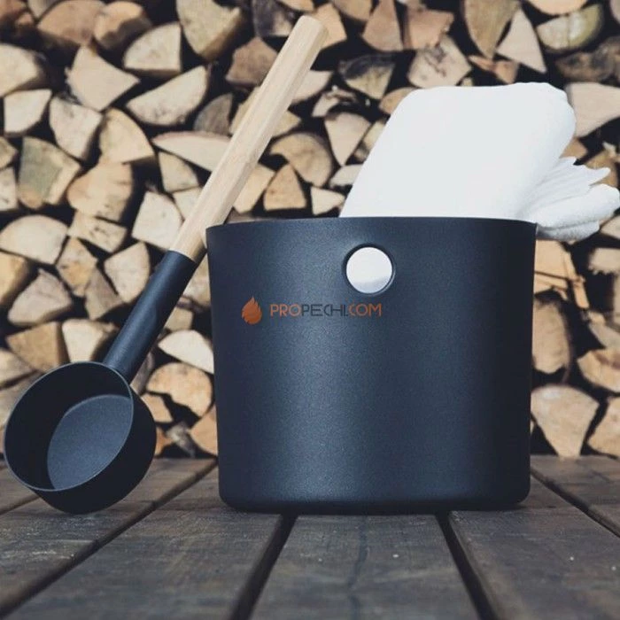 Бадья и черпак KOLO Sauna (черный)