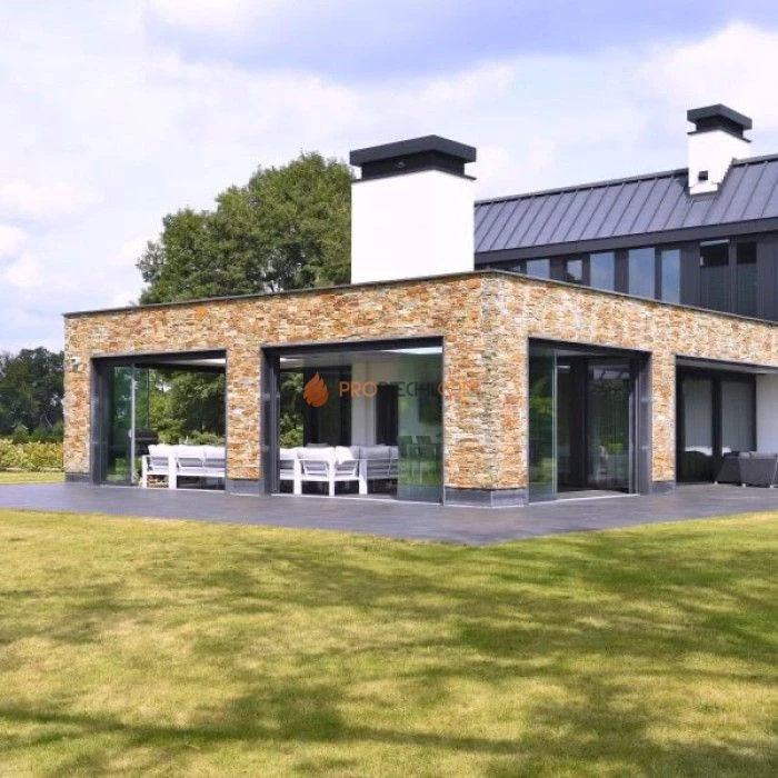 Панель из грубого камня Кварцит Мультиколор (550х200мм) упак. (4шт/0,44м2)