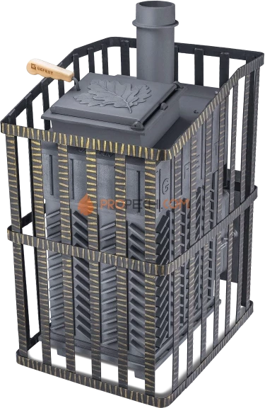 Чугунная банная печь Гефест Ураган ЗК 30 П2