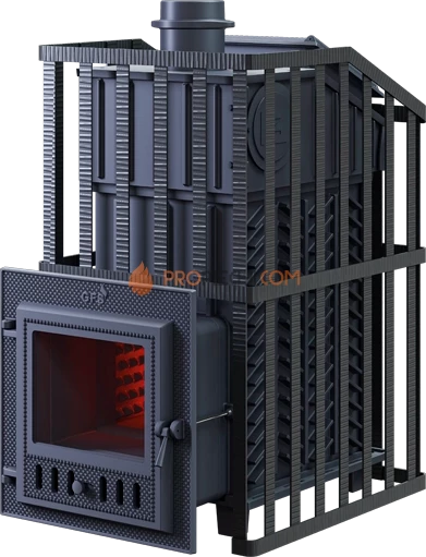 Чугунная банная печь Гефест ЗК Ураган 18 М