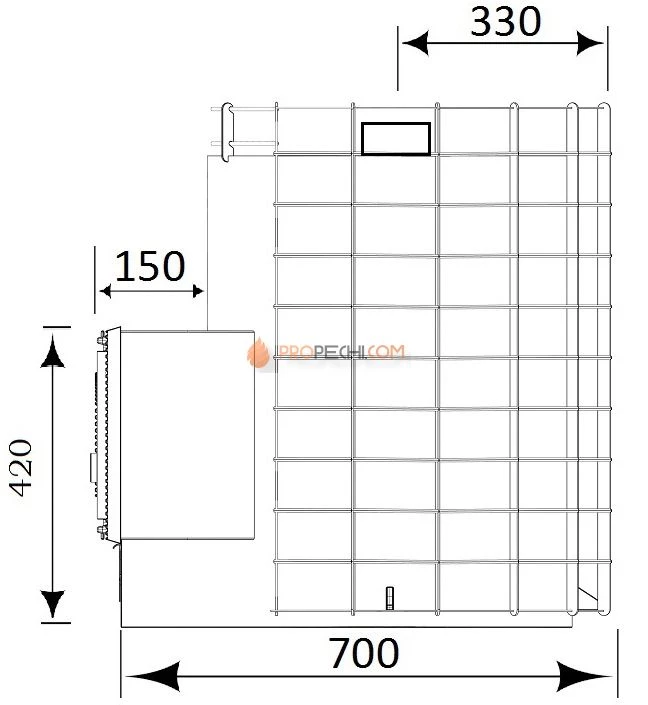 Банная печь Царь Печи Вольга Премиум