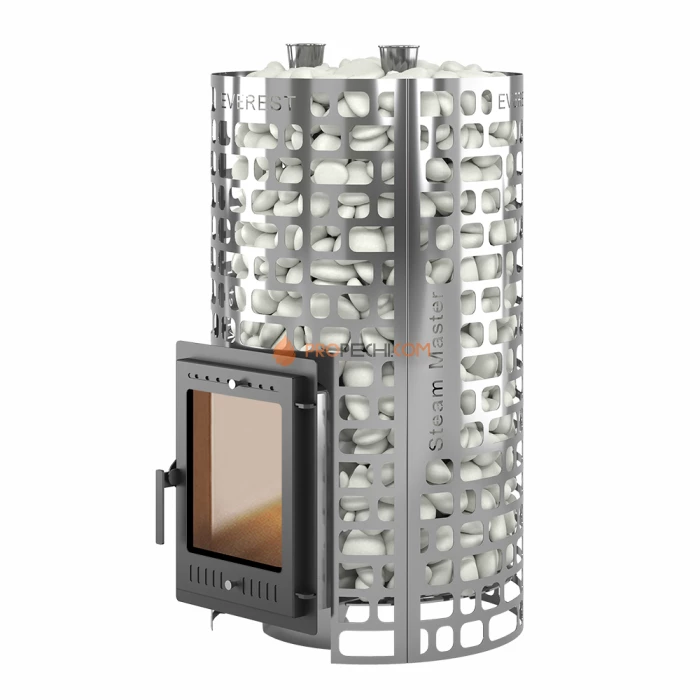 Дровяная печь для бани Эверест Steam Master 44 INOX (320М) б/в
