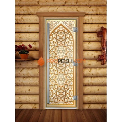 Дверь для бани DoorWood Престиж Фотопечать А026, 2000x800 мм