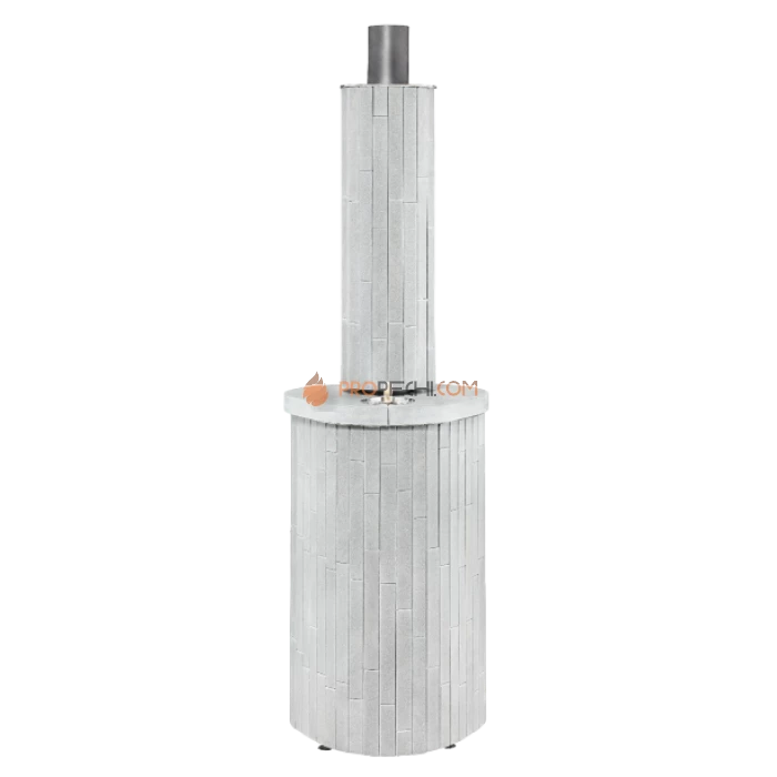 Дровяная печь для бани Ферингер Малютка До 18 м³ - Серый Велюр наборный