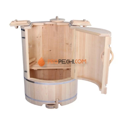 Кедровая фитобочка ЭкспертСаун Гигант 100х100 см круглая
