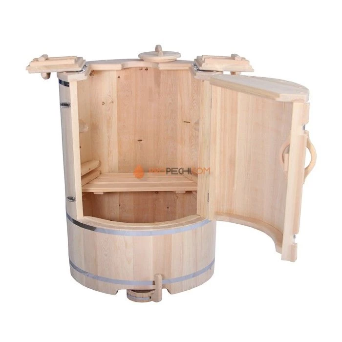 Кедровая фитобочка ЭкспертСаун Гигант 100х100 см круглая