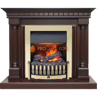 Каминокомплект Dimplex Dallas - Темный дуб с очагом Danville Brass FB2