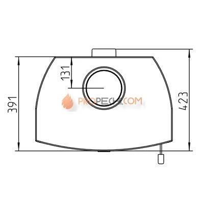 Печь-камин Thorma ALVESTA II, серый/стеатит