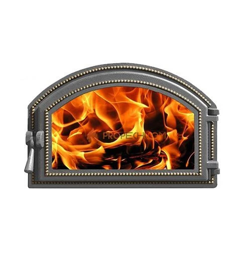 Дверка каминная ВЕЗУВИЙ 222 (Бронза)