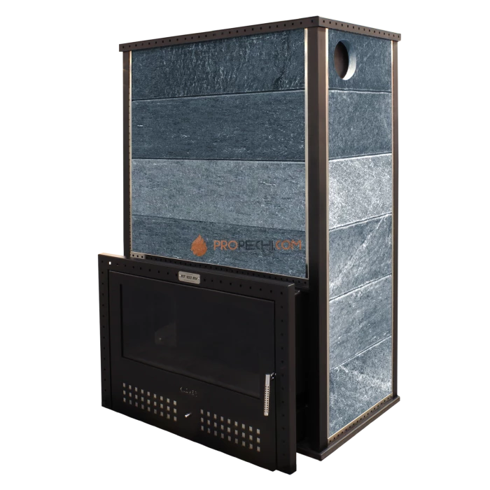 Дровяная печь для бани Klover RT 100-RV 310S ( Серпентинит 40 мм )