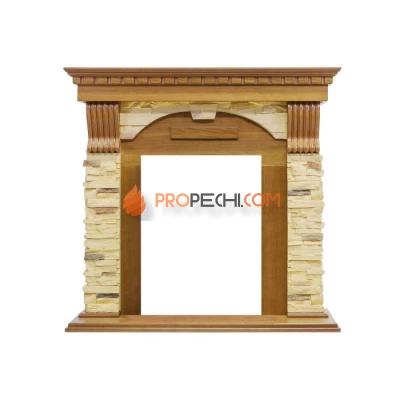 Портал Royal Flame Dublin - Дуб / Сланец