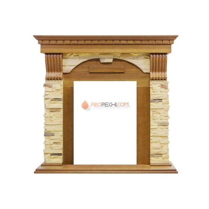 Каминокомплект Royal Flame Dublin - Дуб / Сланец с очагом Majestic FX Black