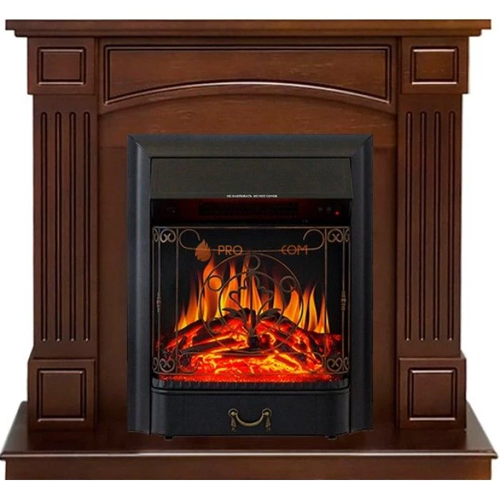 Каминокомплект Royal Flame Boston - Темный дуб (Высота 925см) с очагом Majestic FX Black