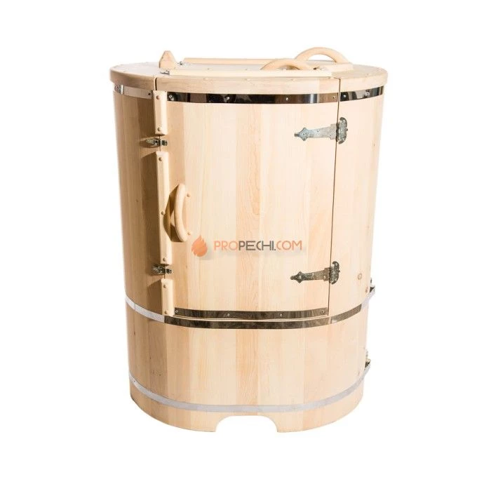 Фитобочка овальная НКЗ PREMIUM из кедра, 130x78x100 см / 40 мм