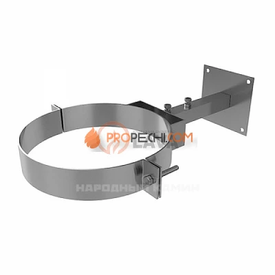 Кронштейн стеновой 250, телескоп 20-35, нерж. 439 (1,5)