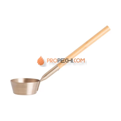 Черпак алюминевый с бамбуковой ручкой, шампань, Rento Tammer-Tukku, для сауны, бани