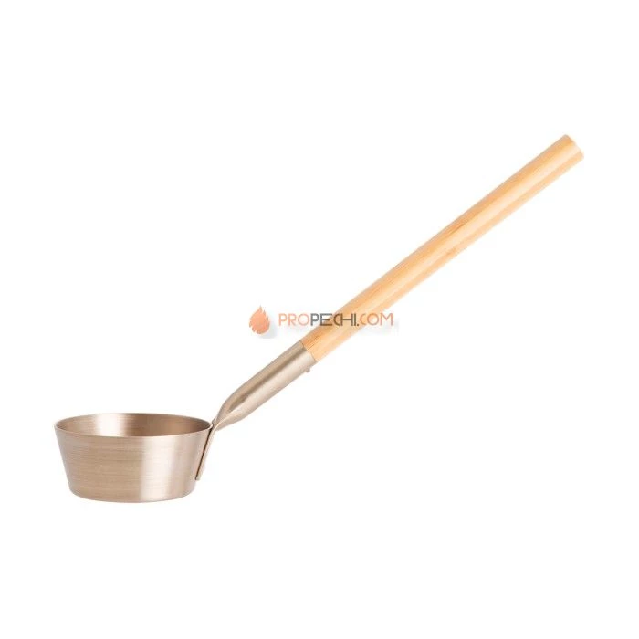 Черпак алюминевый с бамбуковой ручкой, шампань, Rento Tammer-Tukku, для сауны, бани