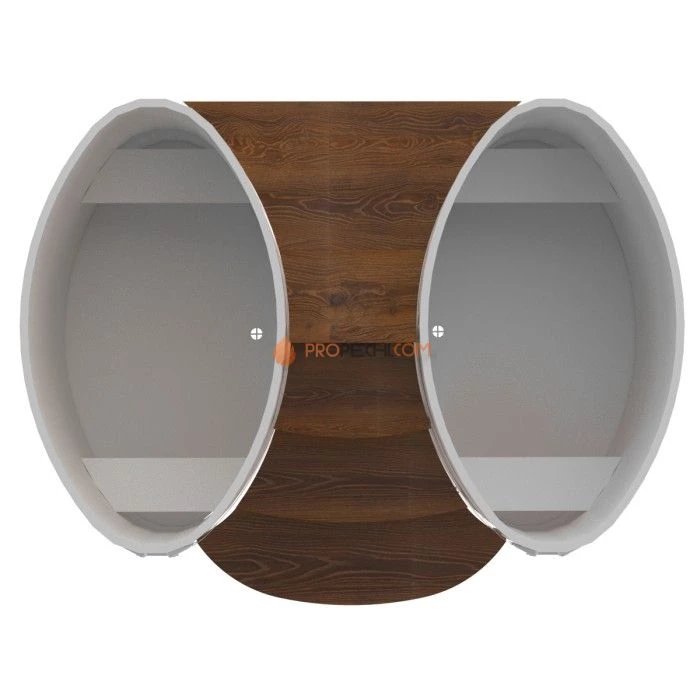 Подиум BentWood на 2 купели 0,8х1,42 из мореного дуба