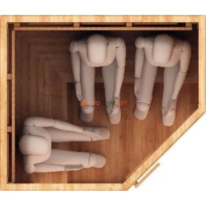 Сауна инфракрасная НКЗ керамика 3-местная угловая 170x130x200 см