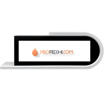 Портал Royal Flame Basel 60 R - Белый с черным