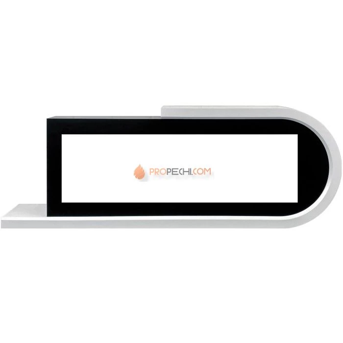 Портал Royal Flame Basel 60 R - Белый с черным