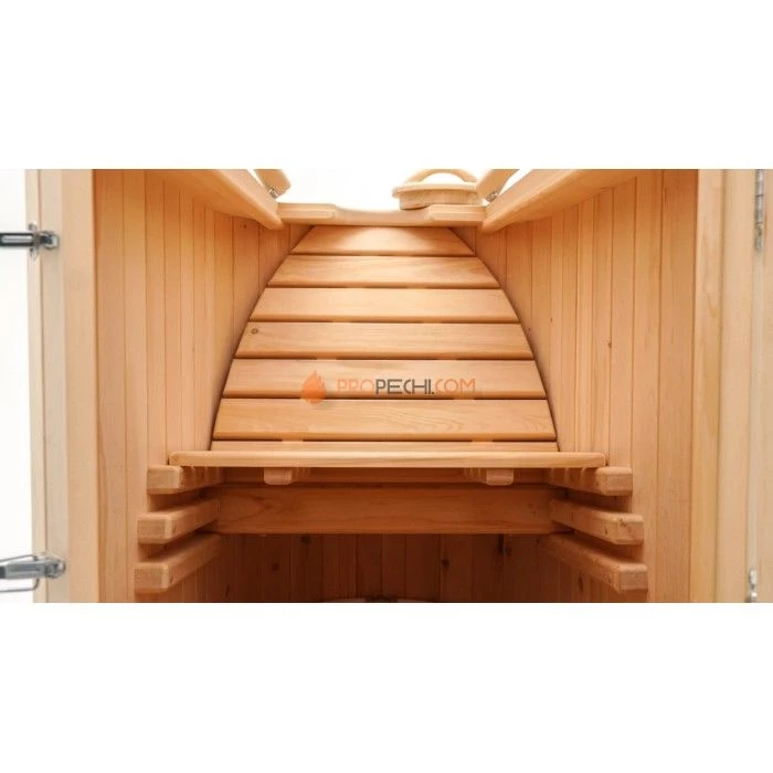 Фитобочка полулежачая НКЗ STANDARD ЛЮКС из кедра, (ШИП-ПАЗ) 115x78x140 см / 25 мм (КРЫШКА/ДНО 4см)