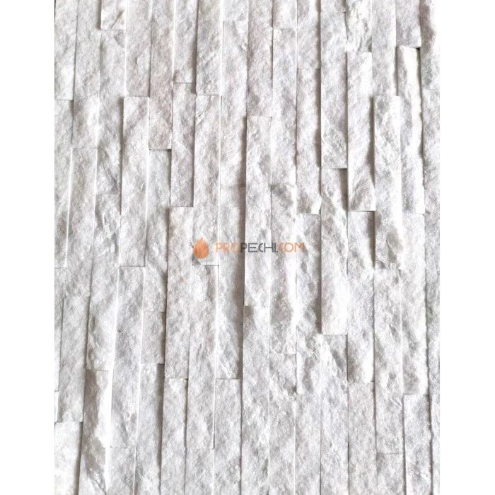 Панель Классик Кварцит Белый (600х150мм) упак. (7шт/0,63м2)