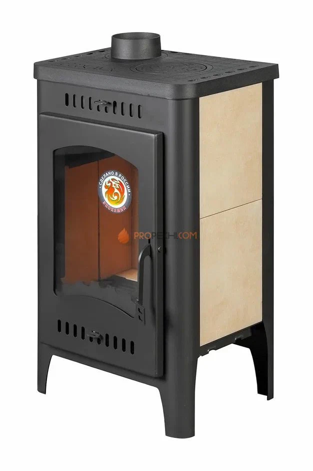 Печь-камин ЭкоКамин Бавария Оптима с плитой