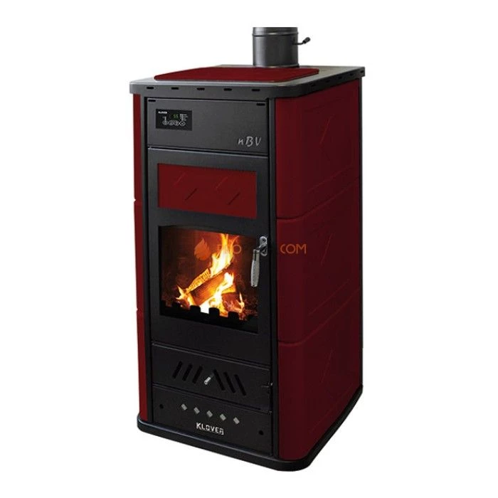 Отопительная печь Klover BELVEDERE 30 (бордо)