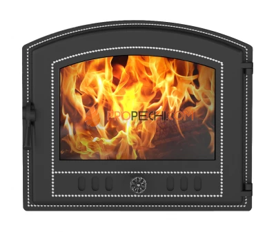 Дверка каминная ВЕЗУВИЙ 224 (Антрацит)