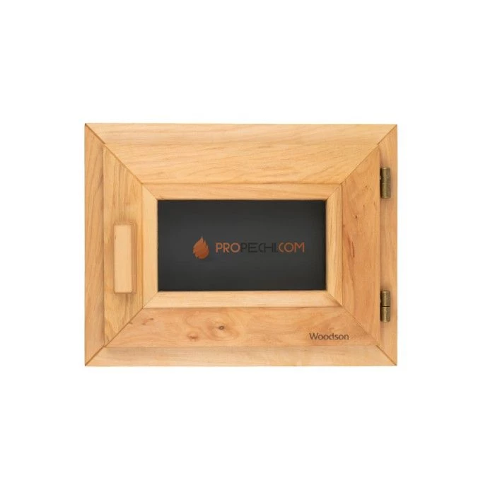 Окно Woodson PRO 40x30, стекло GREY ольха, левое