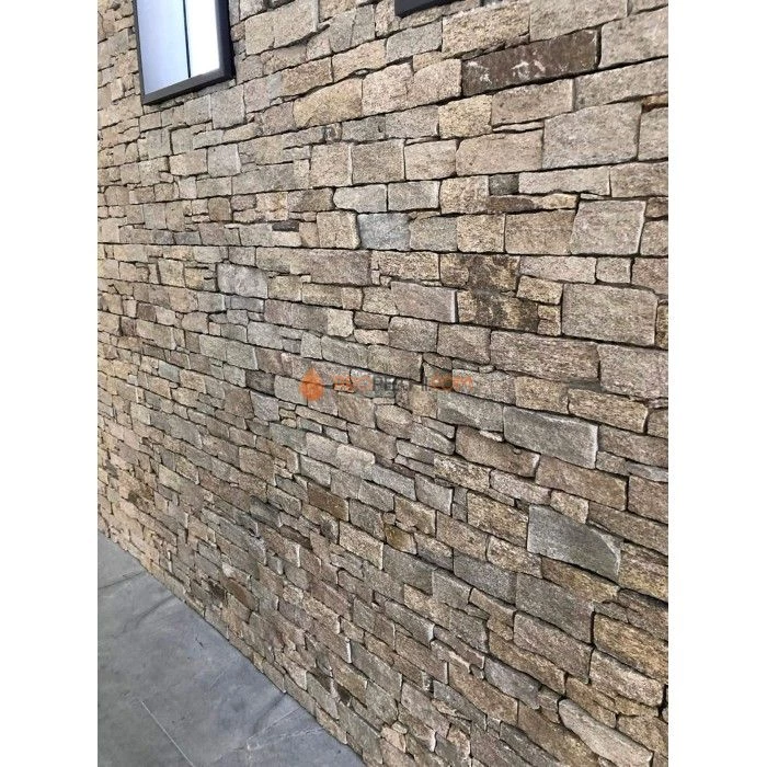 Панель из грубого камня Кварцит серо-коричневый (550х200мм) упак. (4шт/0,44м2)