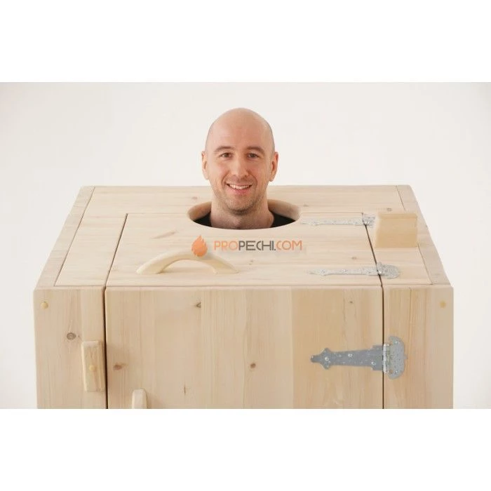 Фитобочка квадратная НКЗ КУБ из кедра, 130x84x84 см / 40 мм