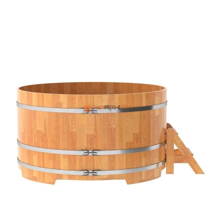 Купель BentWood круглая из сращенных ламелей натуральной лиственницы d=1,80