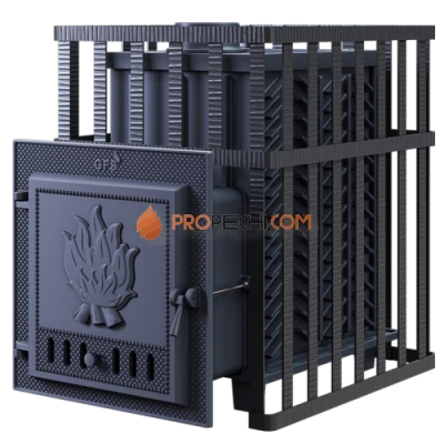 Чугунная печь для бани Гефест GFS ЗК 30 в сетке