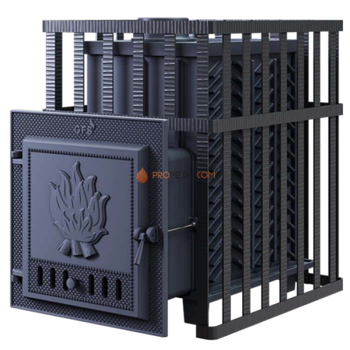 Чугунная печь для бани Гефест GFS ЗК 30 в сетке