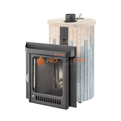 Дровяная печь для бани Ферингер Оптима до 28 м³ - Талькохлорит + Окаменевшее дерево