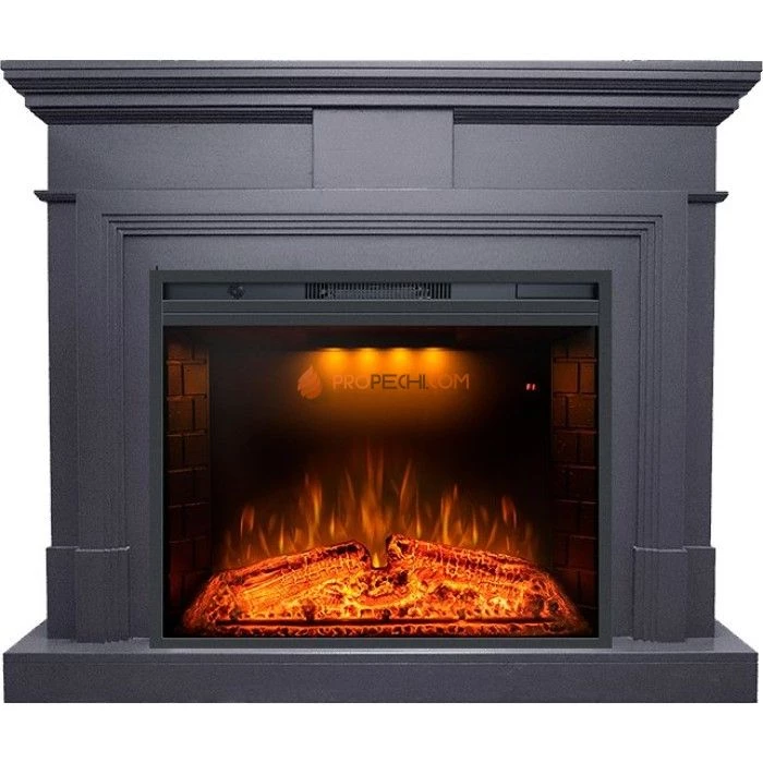 Каминокомплект Royal Flame Coventry Graphite Grey - Серый графит с Электрическим очагом Royal Flame Emerald 28