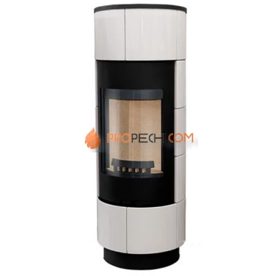 Печь-камин Thorma Cadiz, черный/белая керамика