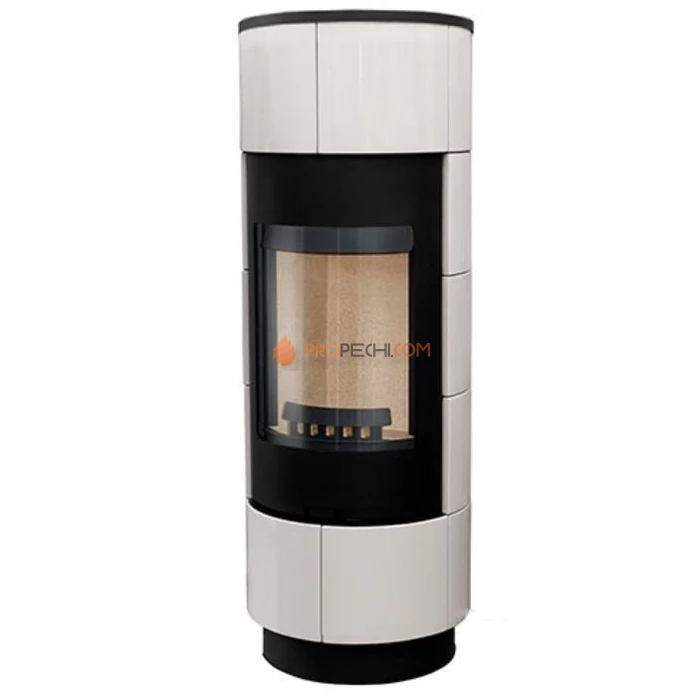 Печь-камин Thorma Cadiz, черный/белая керамика