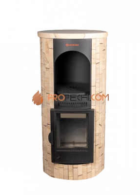 Печь-камин Ферингер Лада "Окаменевшее дерево" наборный