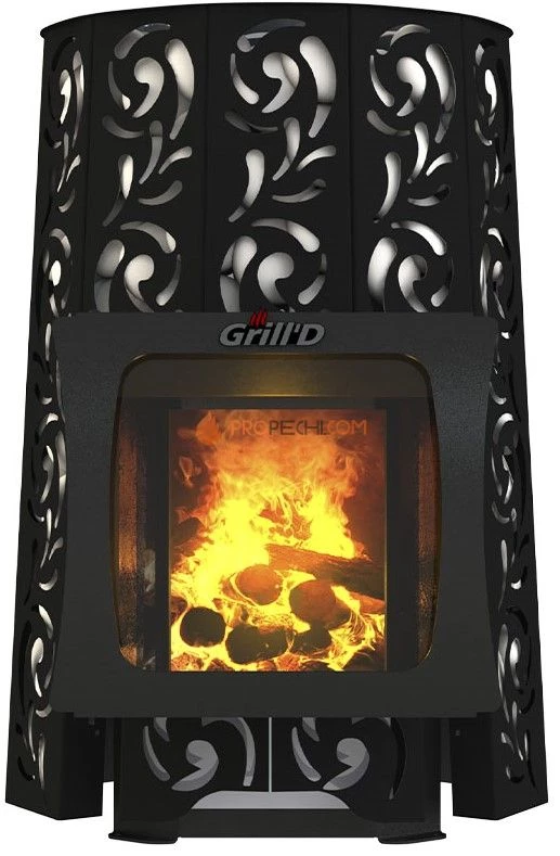 Банная печь Grill'D Violet Short Window Max