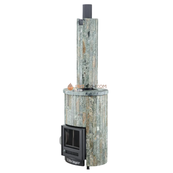 Дровяная печь для бани Ферингер Уют-25 до 25 м³ - Жадеит наборный