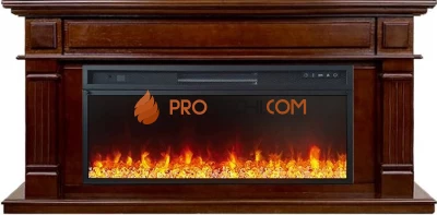 Каминокомплект Royal Flame Atlanta - Темный дуб (Ширина 1500 мм) с очагом Vision 42 LED