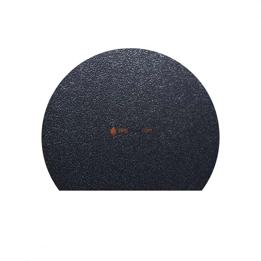 Лист притопочный стальной Ogner Прямой-Радиус черный 900x800