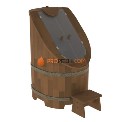 Фитобочка BentWood со стеклом Сращенная цвет Орех