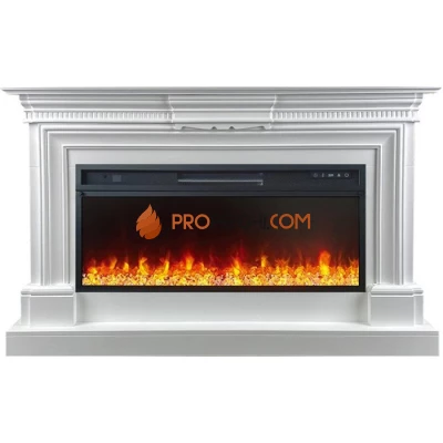 Каминокомплект Royal Flame Chelsea - Белый (Ширина 1350 мм) с очагом Vision 42 LED