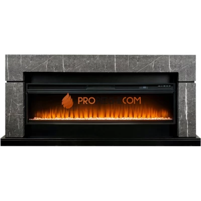 Каминокомплект Royal Flame Lindos 60 SFT - Серый мрамор с очагом Vision 60 LED