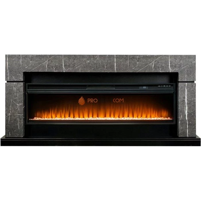 Каминокомплект Royal Flame Lindos 60 SFT - Серый мрамор с очагом Vision 60 LED