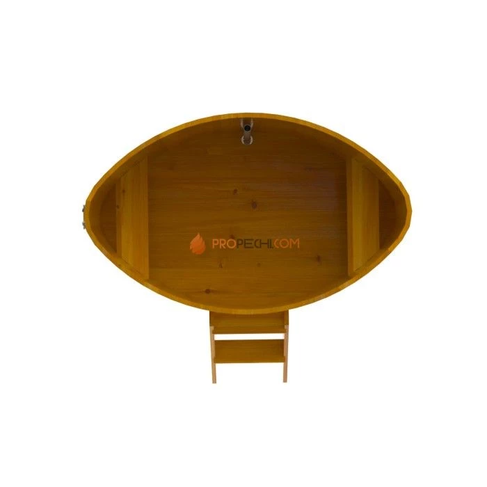Купель BentWood овальная из натуральной лиственницы 1,08х1,75 Рустик